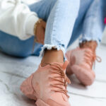 Buty sportowe Madam Elsz pudrowe