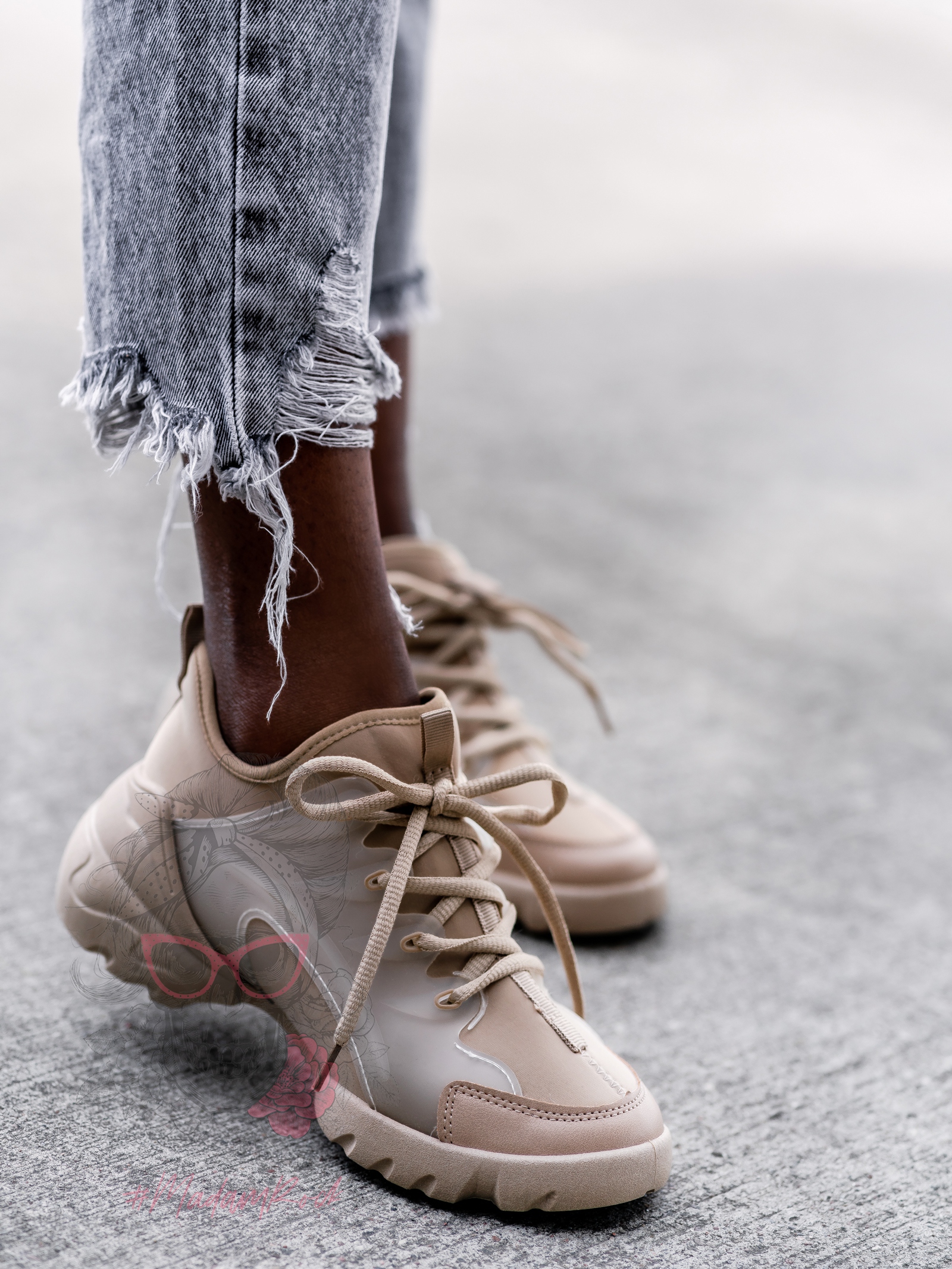 Buty sportowe Madam Elsz beżowe