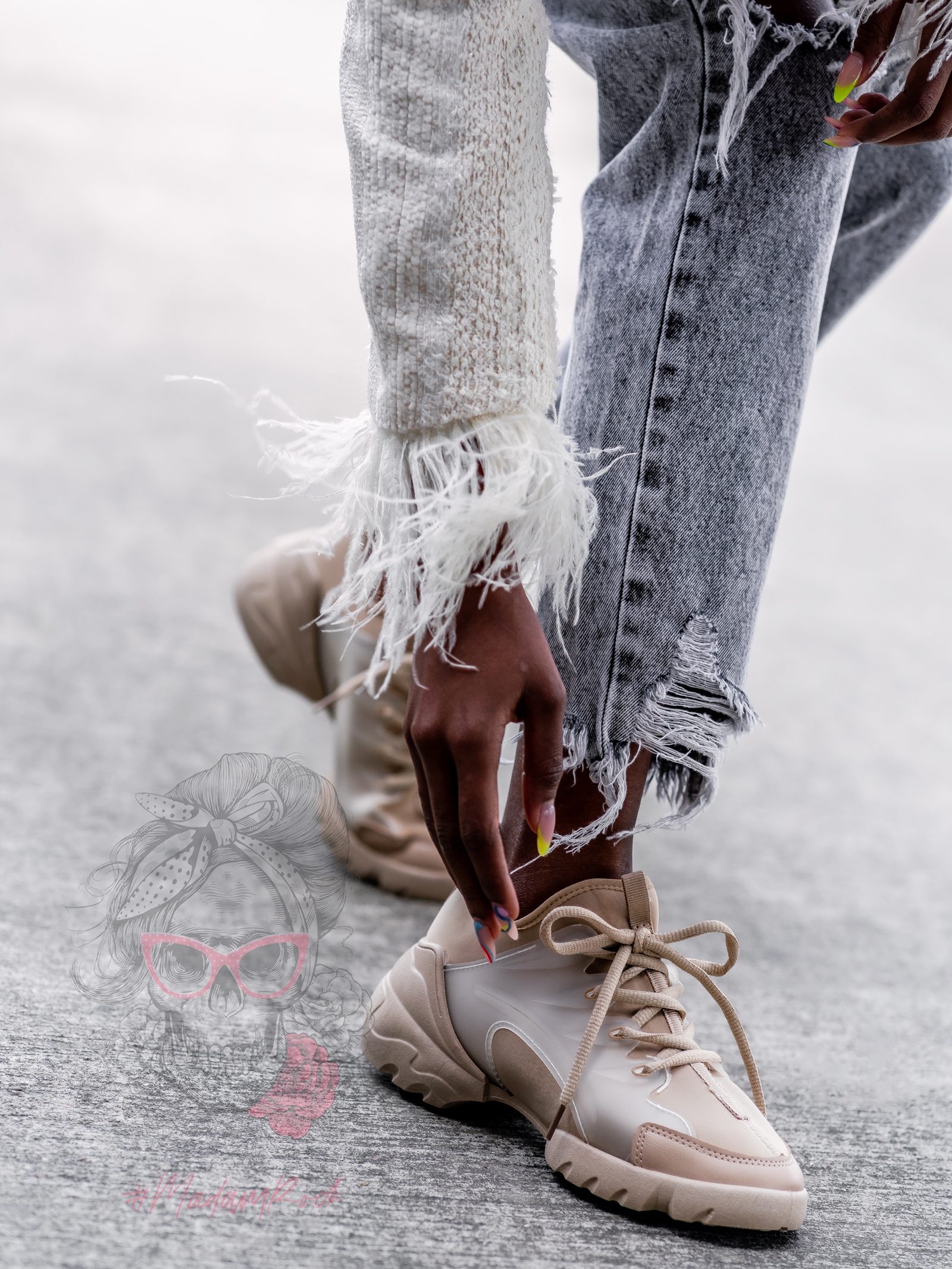 Buty sportowe Madam Elsz beżowe