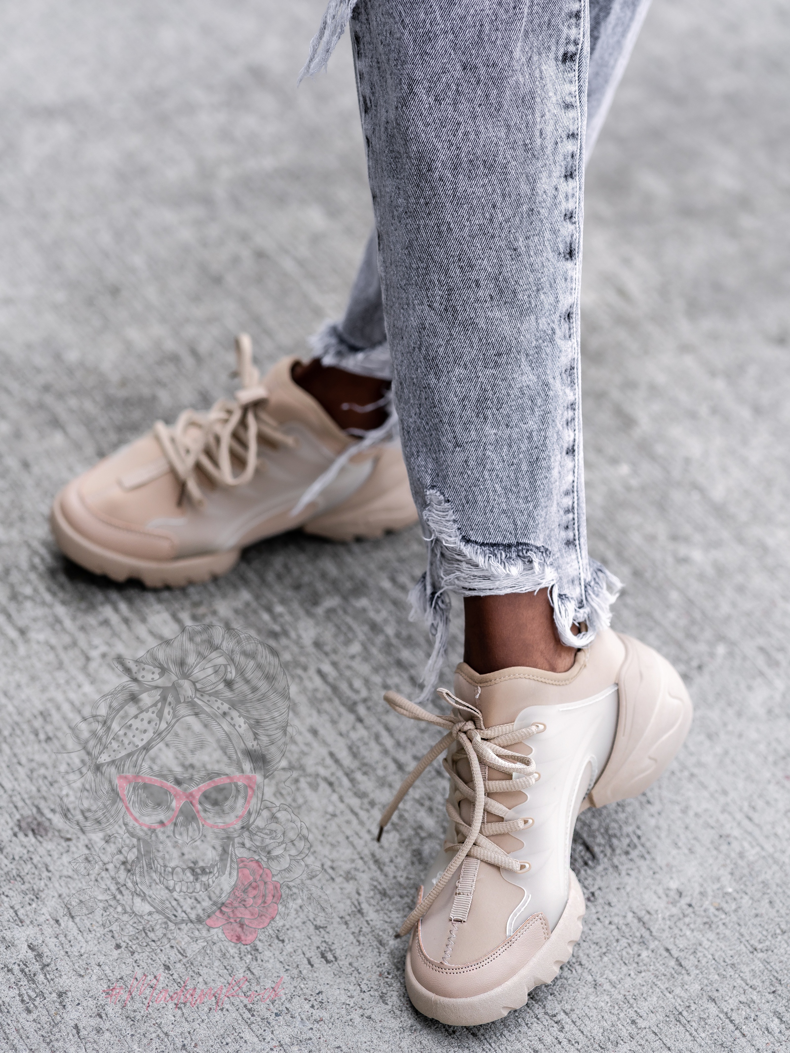 Buty sportowe Madam Elsz beżowe