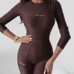 Body elastyczne Rebecca Ola Voga brązowe