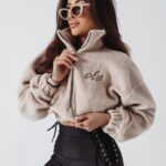 Bluza krótka Mila Ola Voga beżowa