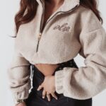 Bluza krótka Mila Ola Voga beżowa