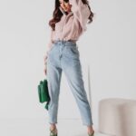 Bluza krótka Mila Ola Voga pudrowy róż