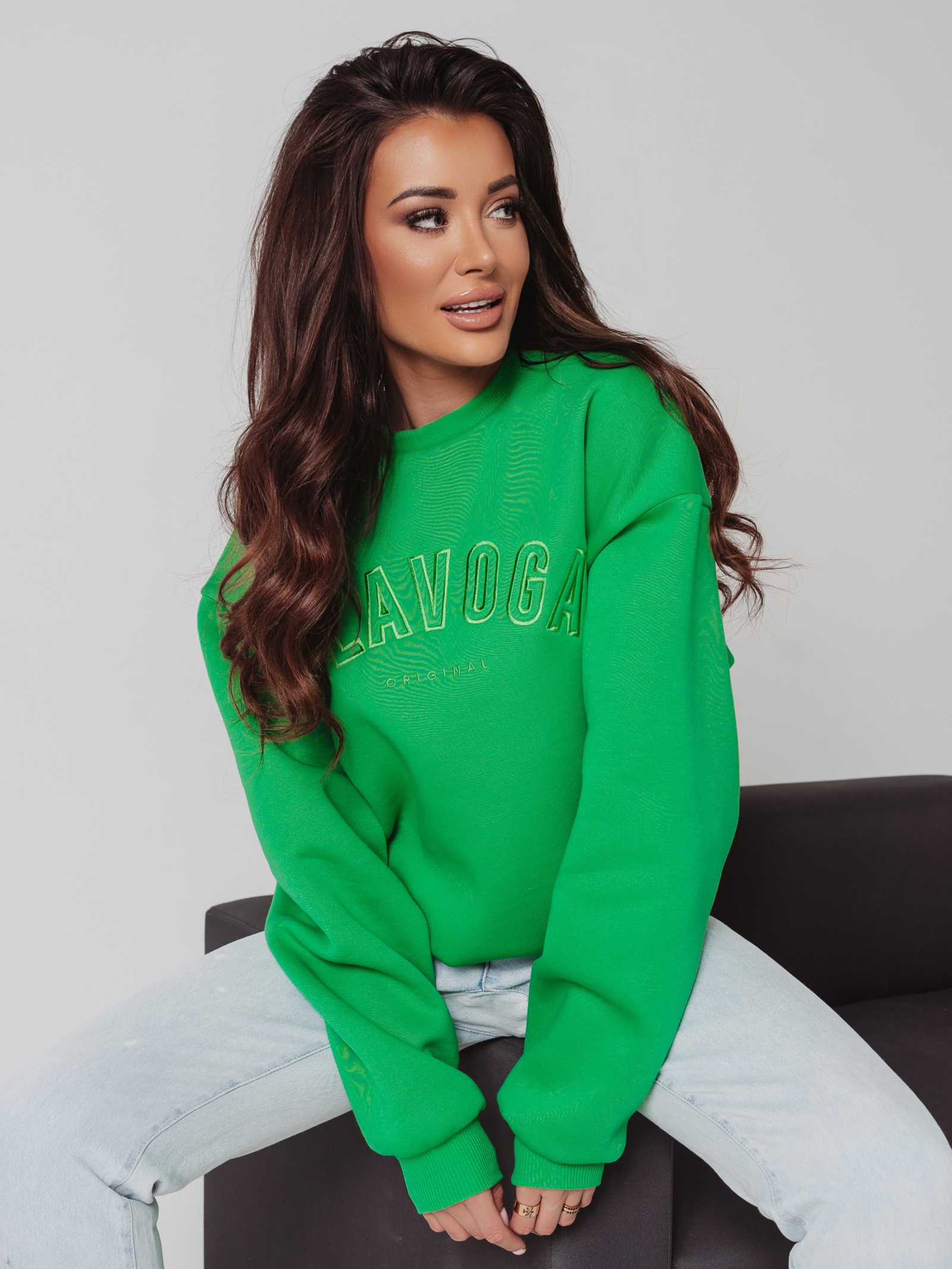 Bluza oversize Vani Ola Voga zielona