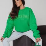 Bluza oversize Vani Ola Voga zielona