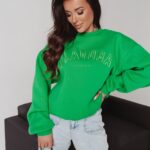 Bluza oversize Vani Ola Voga zielona