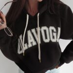 Bluza bawełniana Fluo Ola Voga czarna