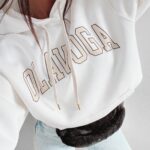 Bluza bawełniana Fluo Ola Voga ecru