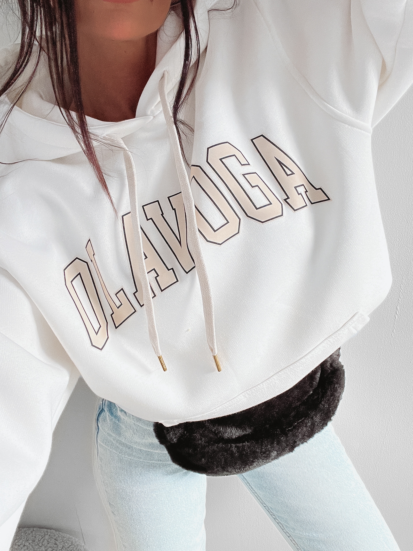 Bluza bawełniana Fluo Ola Voga ecru Bluza bawełniana Fluo Ola Voga ecru