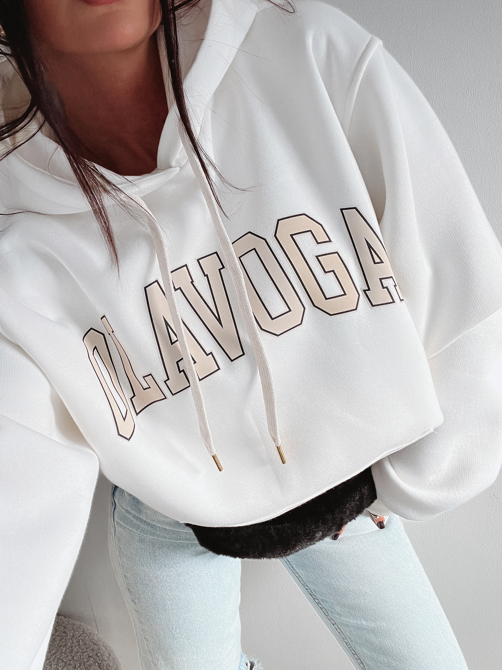 Bluza bawełniana Fluo Ola Voga ecru Bluza bawełniana Fluo Ola Voga ecru