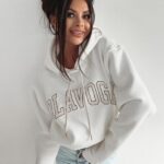 Bluza bawełniana Fluo Ola Voga ecru