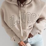 Bluza bawełniana Fluo Ola Voga beż