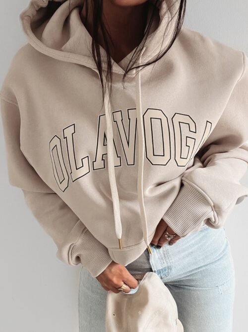 Bluza bawełniana Fluo Ola Voga beż