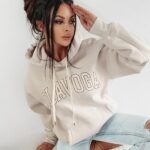 Bluza bawełniana Fluo Ola Voga beż