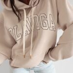 Bluza bawełniana Fluo Ola Voga beż