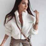 Kurtka pikowana Blanca Ola Voga ecru