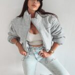 Kurtka pikowoana Blanca Ola Voga szara