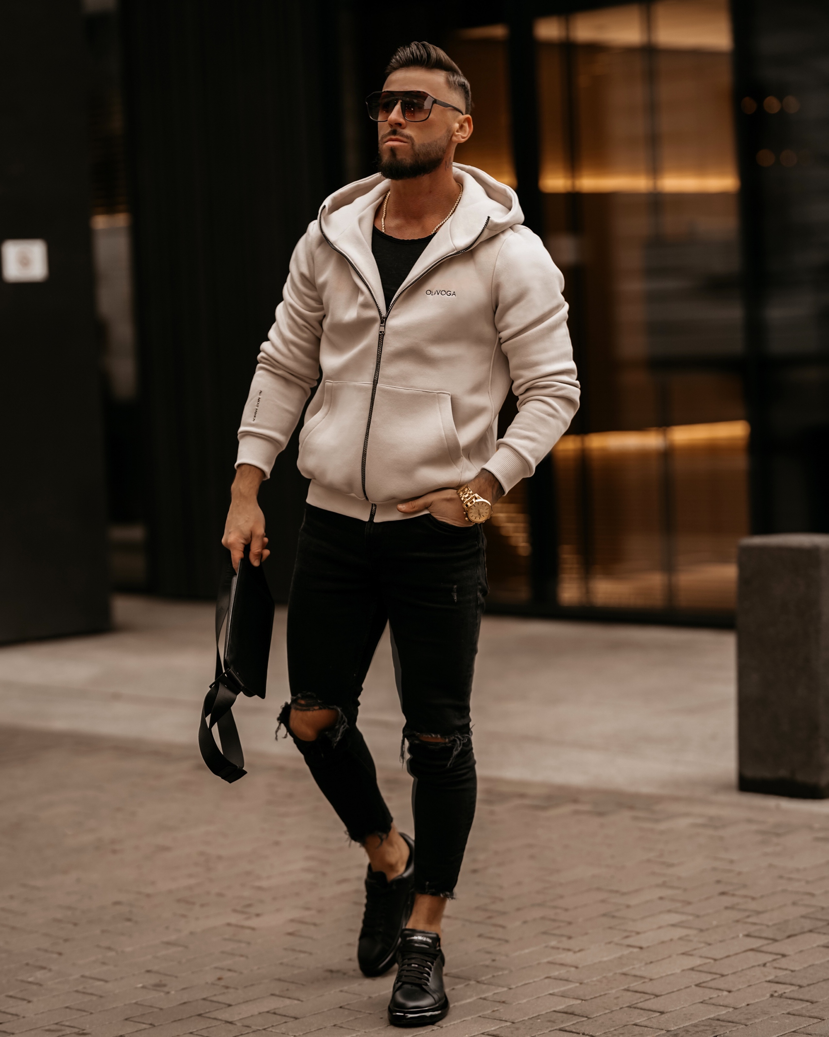 Bluza męska Walter Ola Voga beżowa Bluza męska Walter Ola Voga beżowa