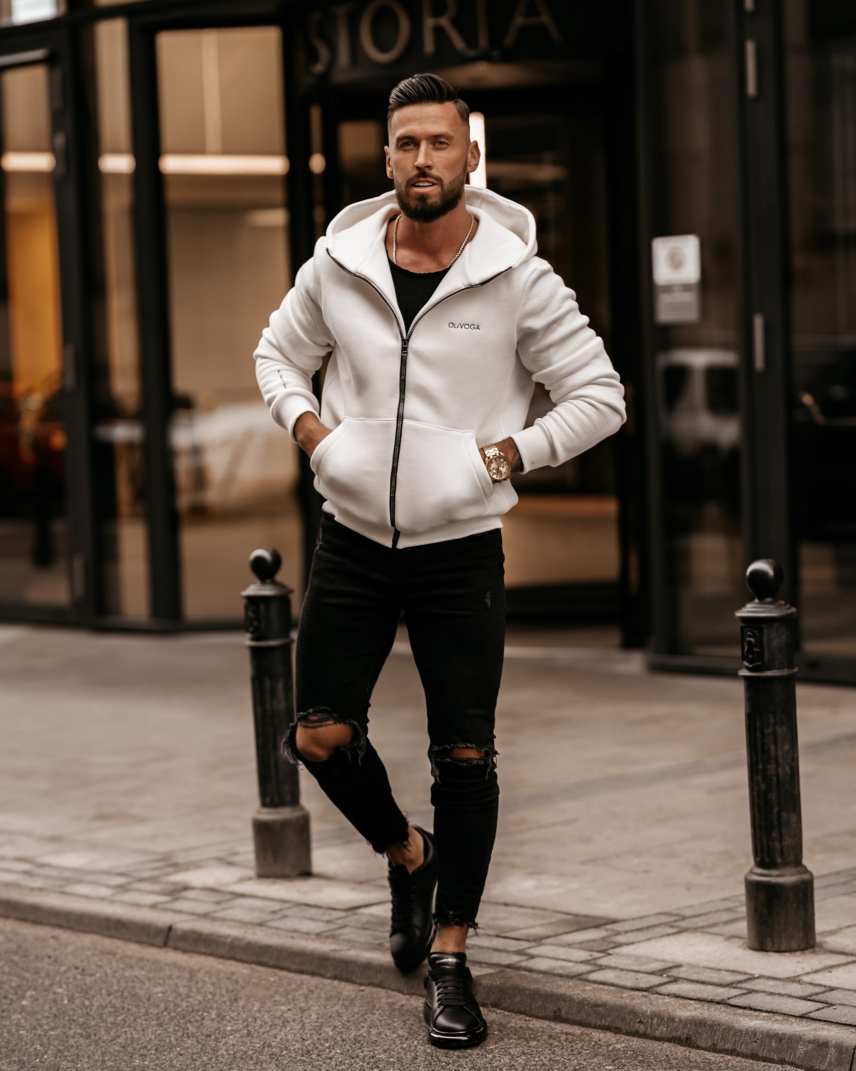 Bluza męska Walter Ola Voga ecru