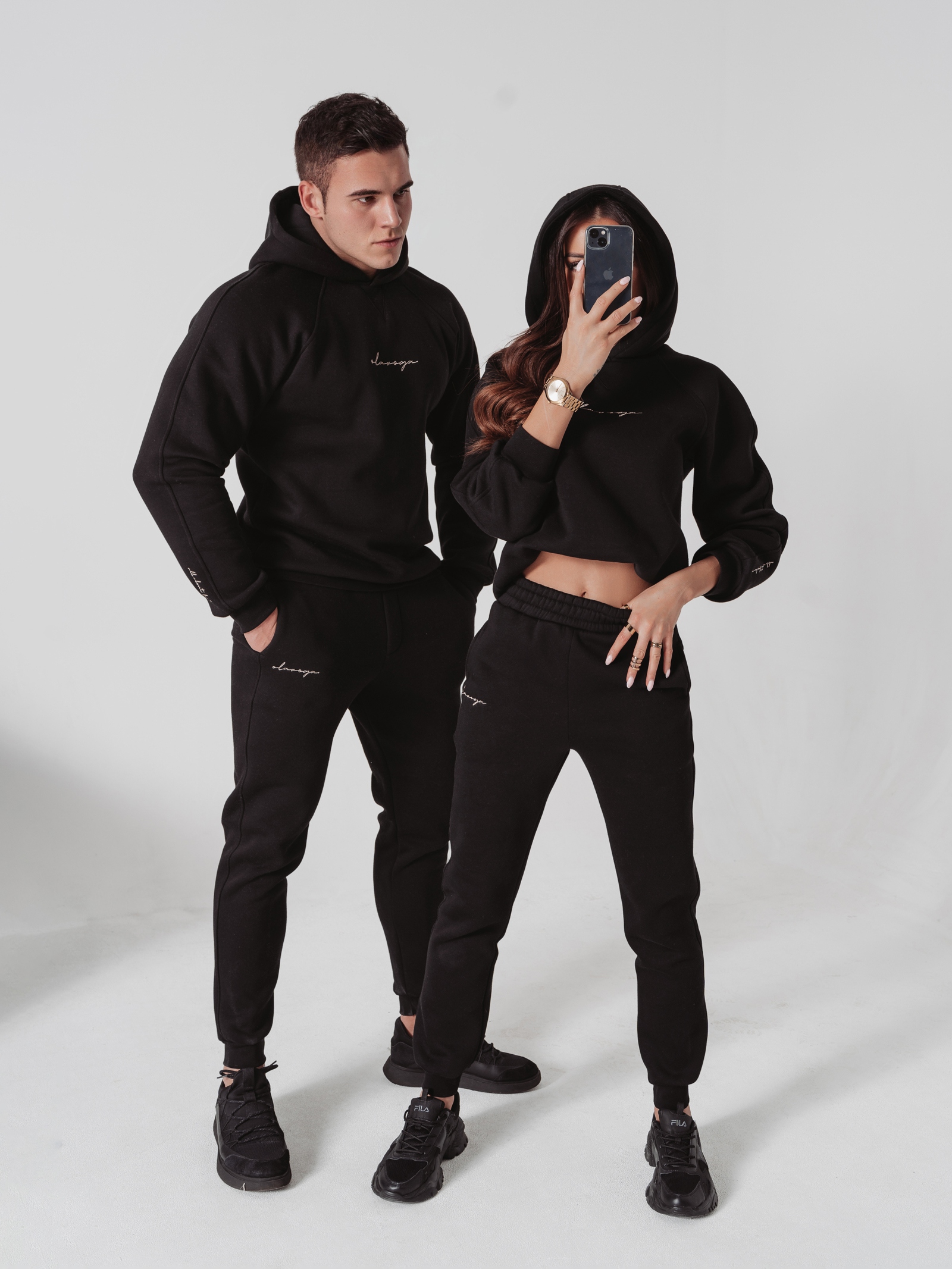 Komplet bawełniany Alpin Ola Voga czarny Komplet bawełniany Alpin Ola Voga czarny