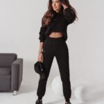 Komplet bawełniany Alpin Ola Voga czarny