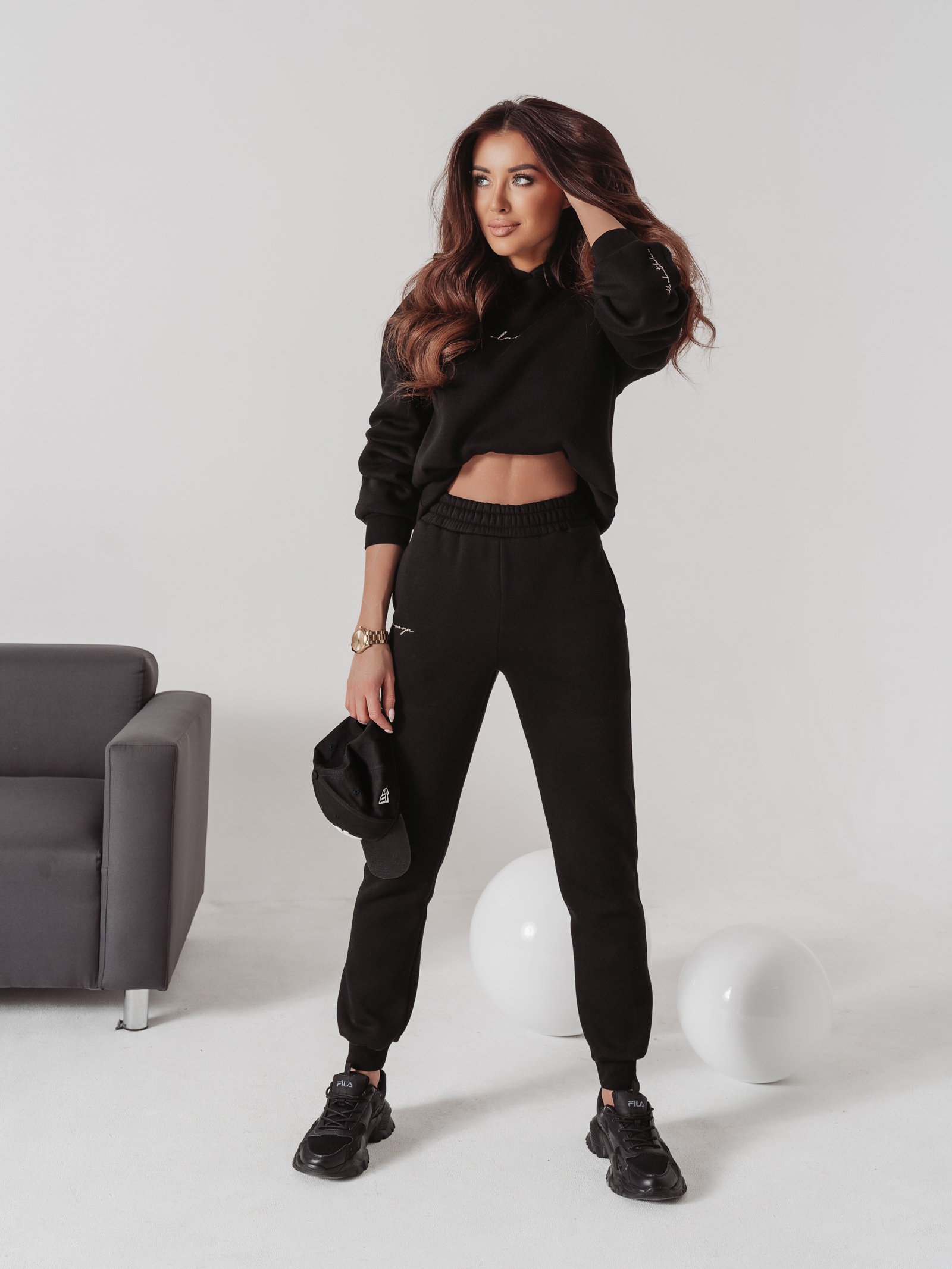 Komplet bawełniany Alpin Ola Voga czarny Komplet bawełniany Alpin Ola Voga czarny