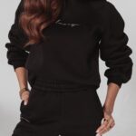 Komplet bawełniany Alpin Ola Voga czarny