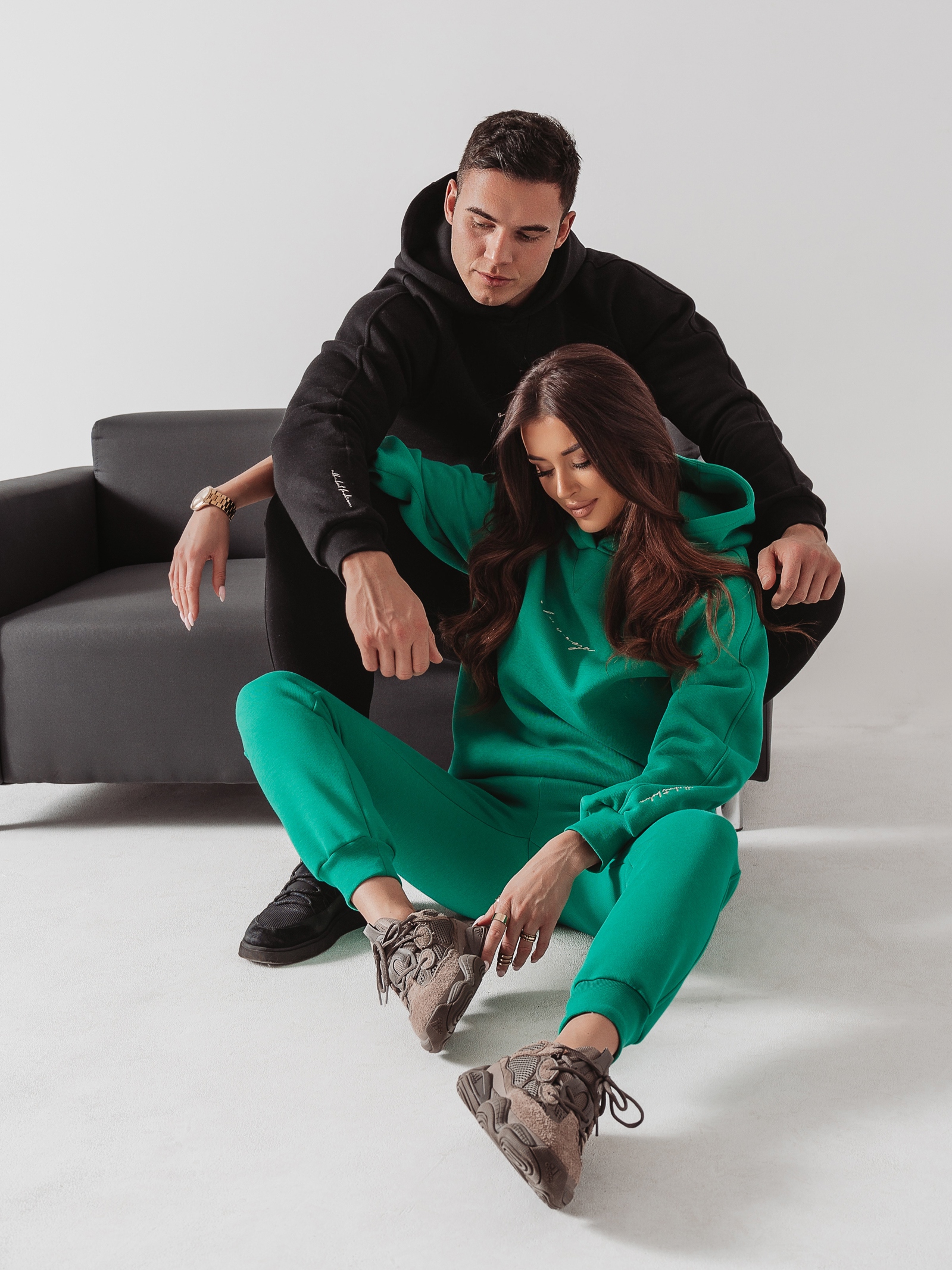 Komplet bawełniany Alpin Ola Voga zielony