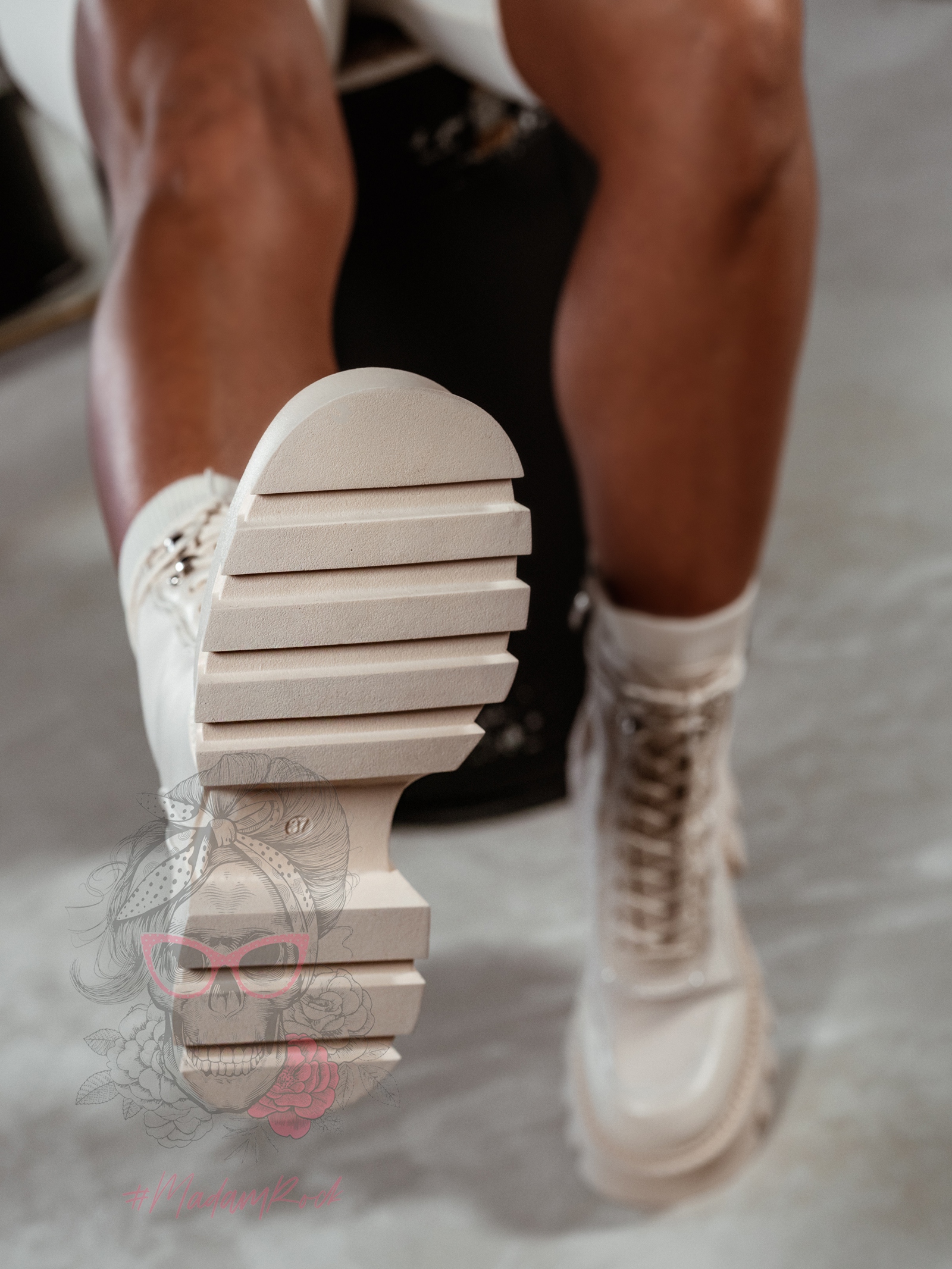 Workery skarpety Rock Corey beżowe