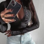 -WYPRZEDANE- Body dopasowane Alyson Ola Voga czarne