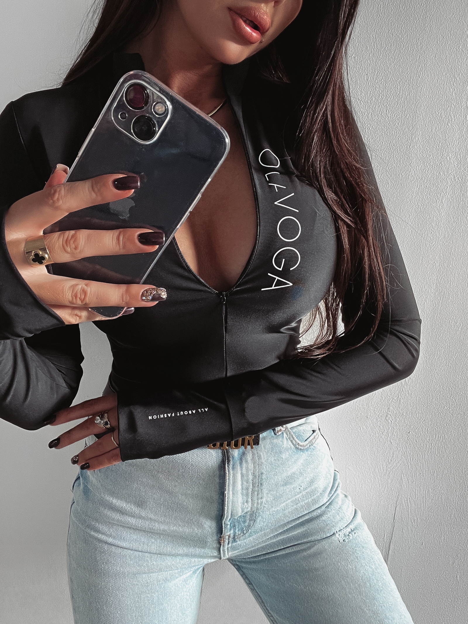 -WYPRZEDANE- Body dopasowane Alyson Ola Voga czarne -WYPRZEDANE- Body dopasowane Alyson Ola Voga czarne