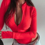 -WYPRZEDANE- Body dopasowane Alyson Ola Voga koralowe