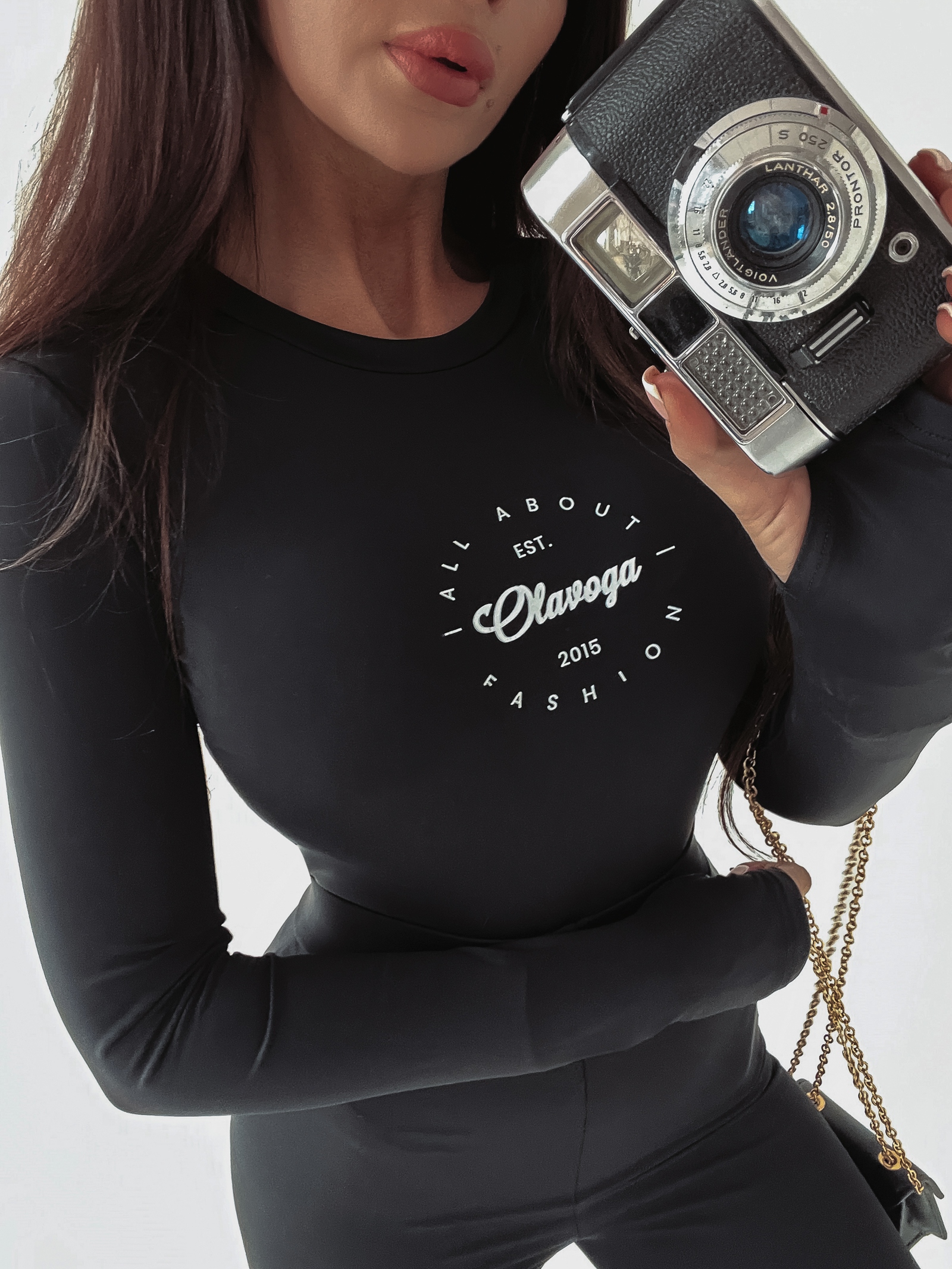 Body logowane Signature Ola Voga czarne