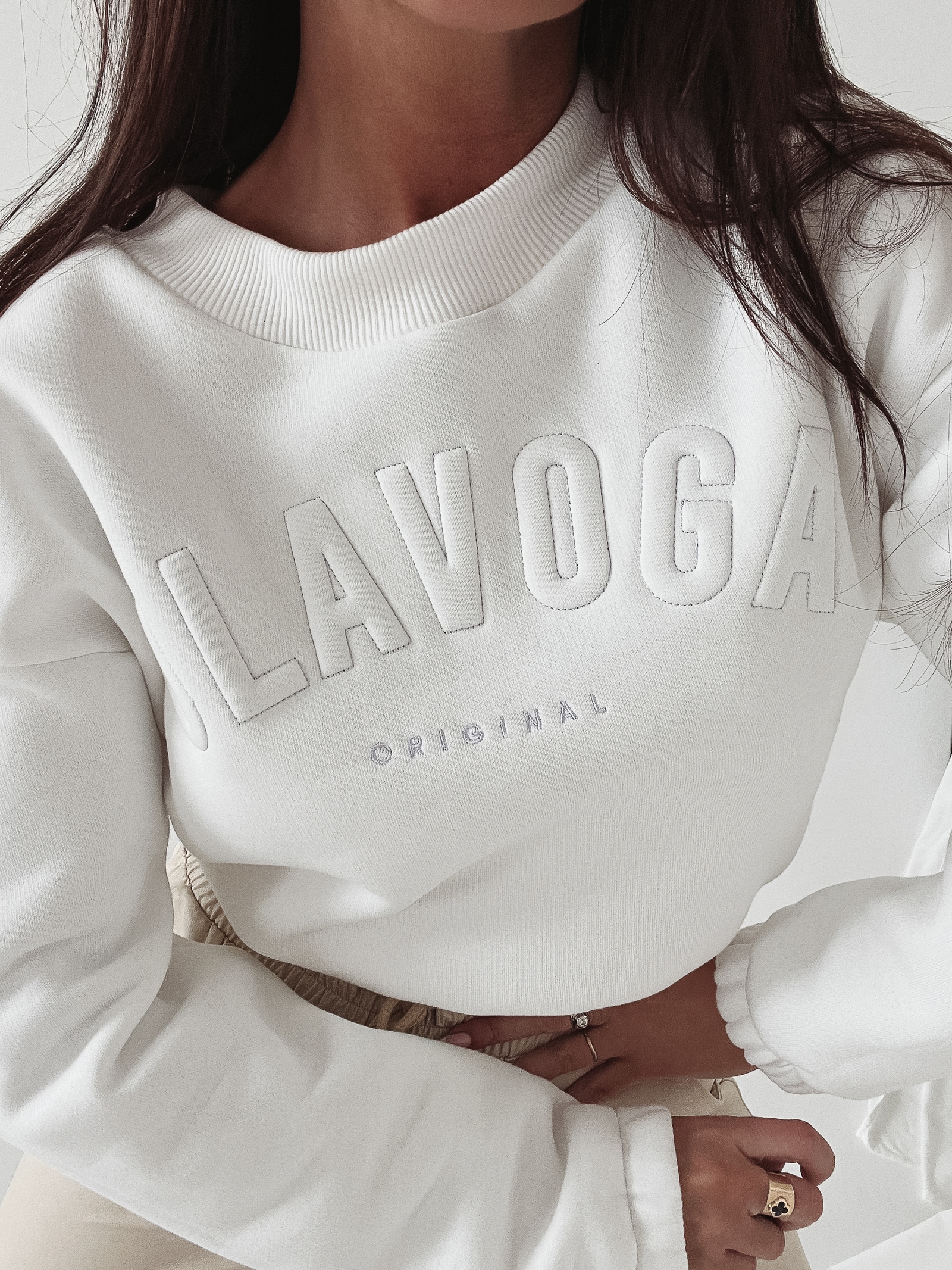 Bluza bawełniana Cotton Ola Voga ecru