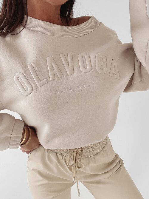 Bluza bawełniana Cotton Ola Voga beż