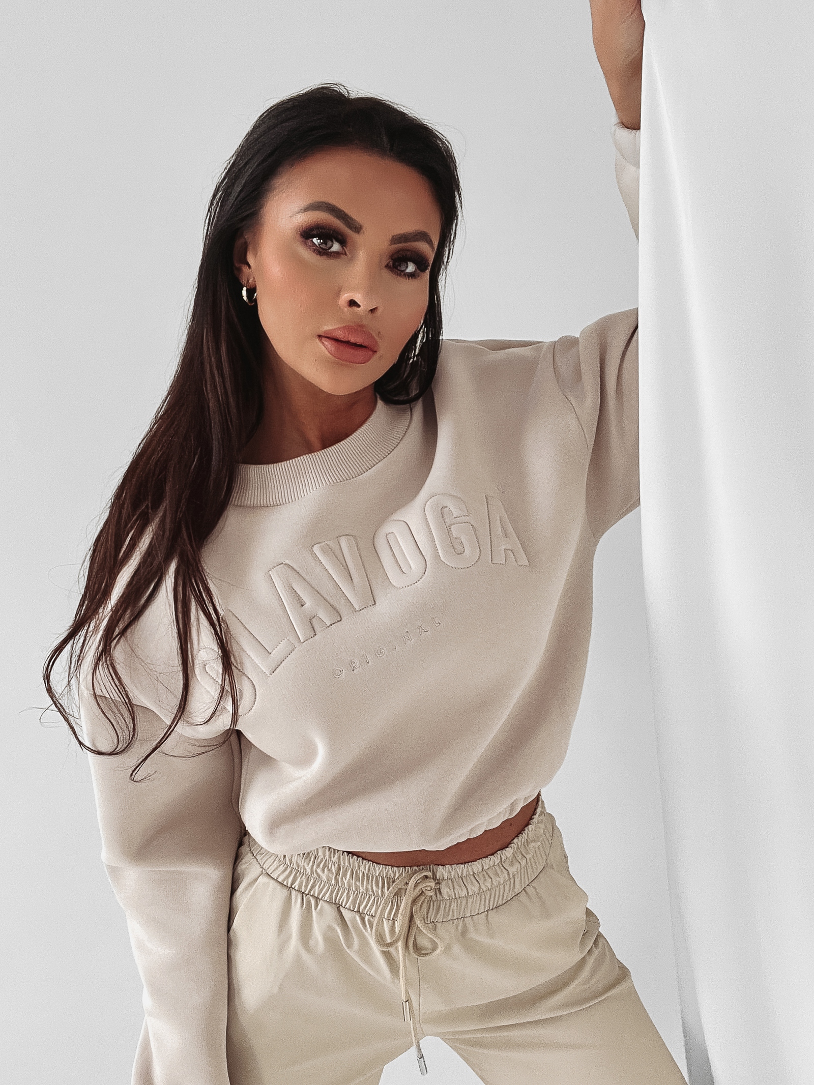 Bluza bawełniana Cotton Ola Voga beż Bluza bawełniana Cotton Ola Voga beż