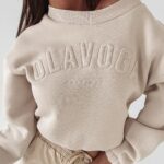 Bluza bawełniana Cotton Ola Voga beż