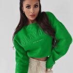 Bluza bawełniana Cotton Ola Voga zielona