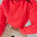 Bluza bawełniana Cotton Ola Voga neonowy róż