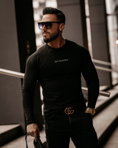 Bluzka męska longsleeve Noah Ola Voga czarna