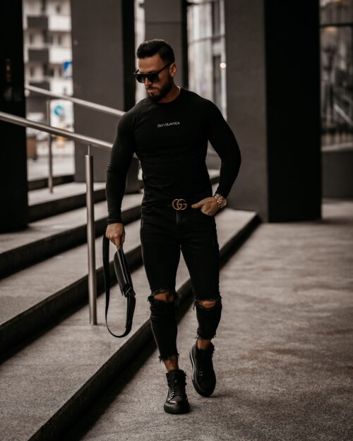 Bluzka męska longsleeve Noah Ola Voga czarna