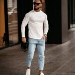 Bluzka męska longsleeve Noah Ola Voga ecru