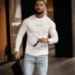 Bluzka męska longsleeve Noah Ola Voga ecru