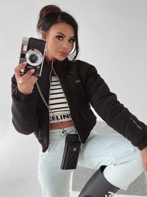 Kurtka ze stójką Shandy Ola Voga czarna