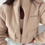 Kurtka ze stójką Shandy Ola Voga beżowa