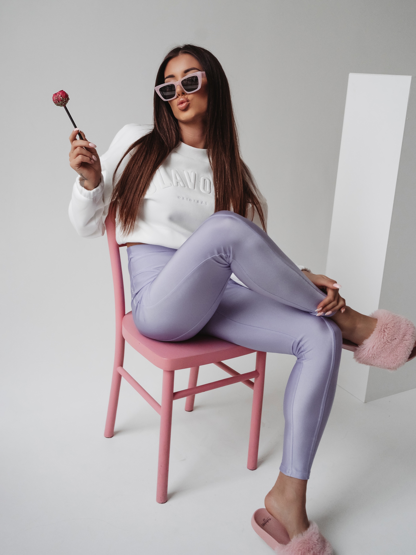 Legginsy dopasowane Zella Ola Voga j.fiolet