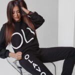 Komplet bawełniany Sophia Ola Voga czarny