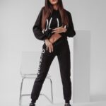 Komplet bawełniany Sophia Ola Voga czarny