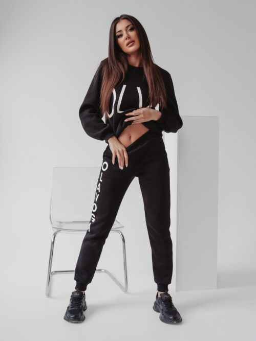 Komplet bawełniany Sophia Ola Voga czarny